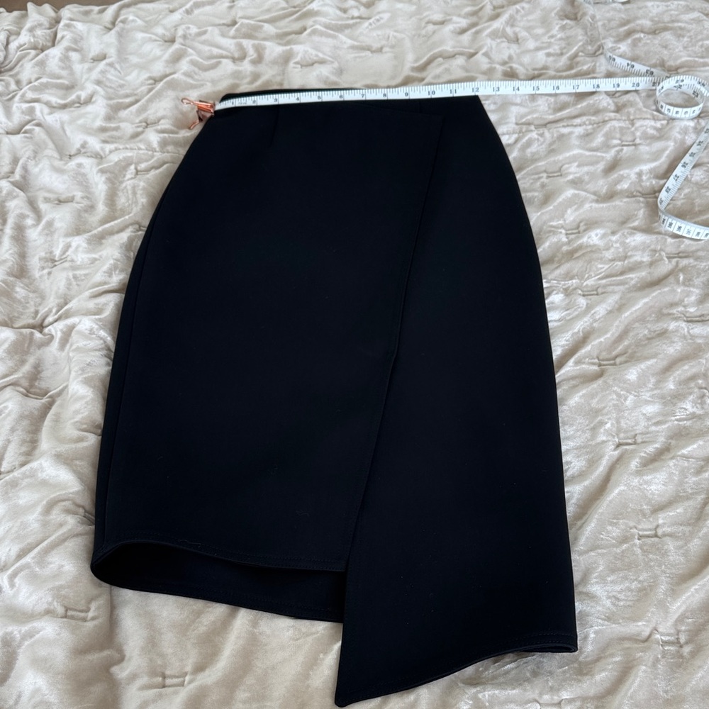 Ted Baker London Elegant Asymmetrical Skirt in Black